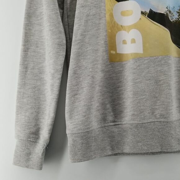 🎁5/$25 H&M Sweat Shirt Girls Youth 12-14 Skate Board Graphic Grey Long Sleeve - Picture 3 of 12